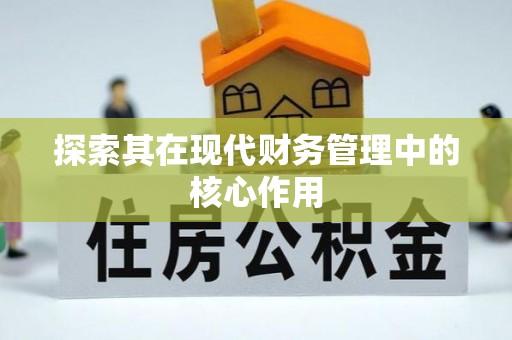 居民探索其在现代财务管理中的核心作用